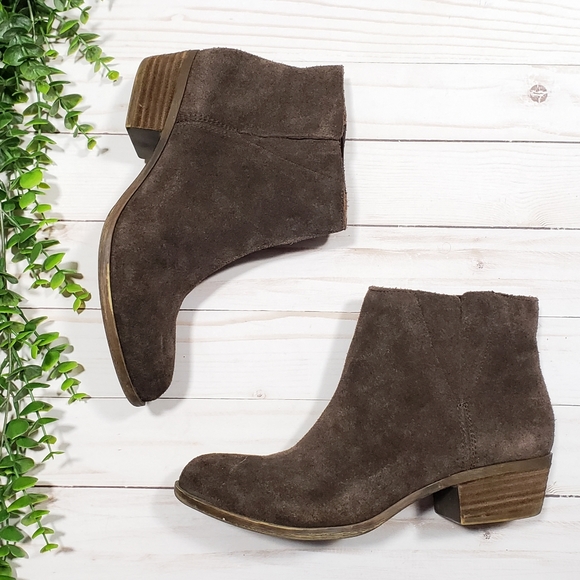 Lucky Brand Shoes - Lucky Brand Benissa Suede Ankle Boots Brown